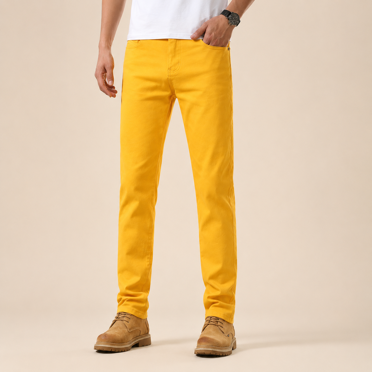 Pantalon Homme Slim Stretch – Léger & Confort Été