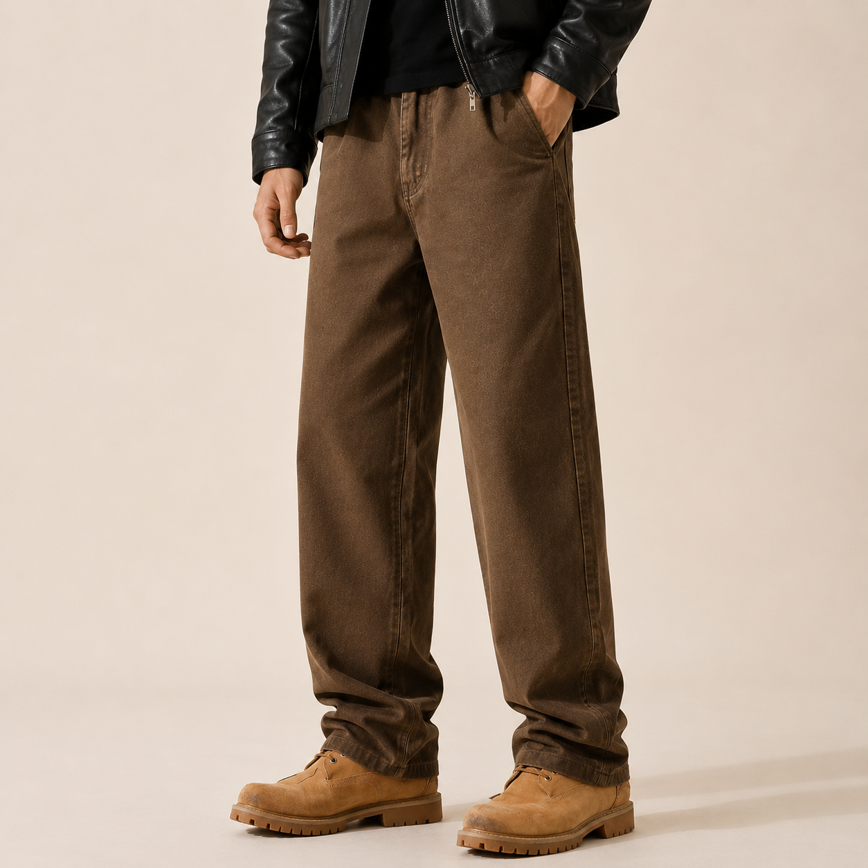 Pantalon Homme Coupe Droite – Style Casual Moderne