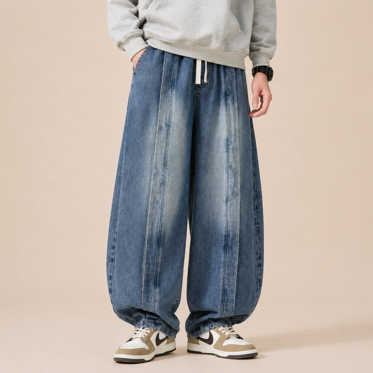 Sarouel Homme Streetwear – Style Rétro Urbain