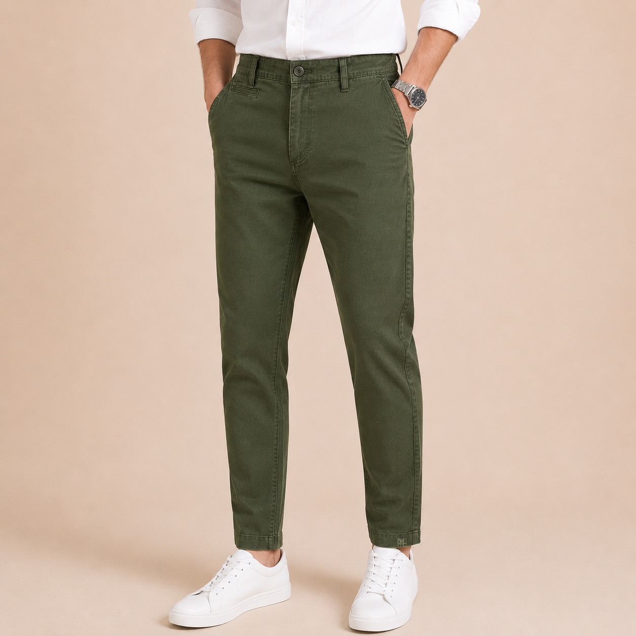 Pantalon Chino Homme Coupe Droite – Style Casual Travail