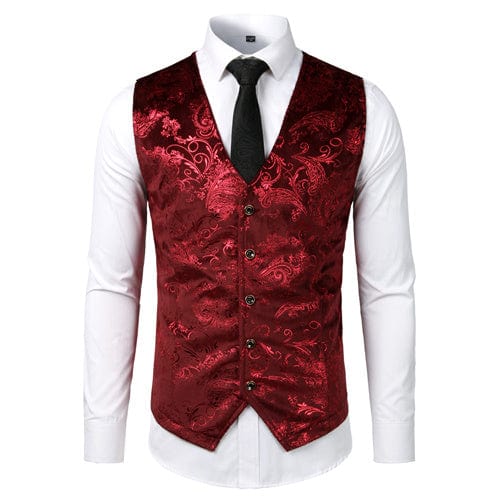 Gilet Steampunk doré pour homme, costume de mariage sans manches saroual