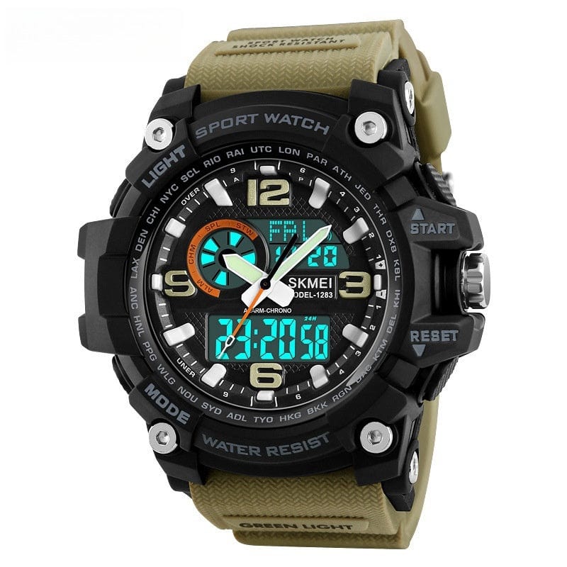 Montre électronique de sport étanche multifonctionnelle pour hommes saroual