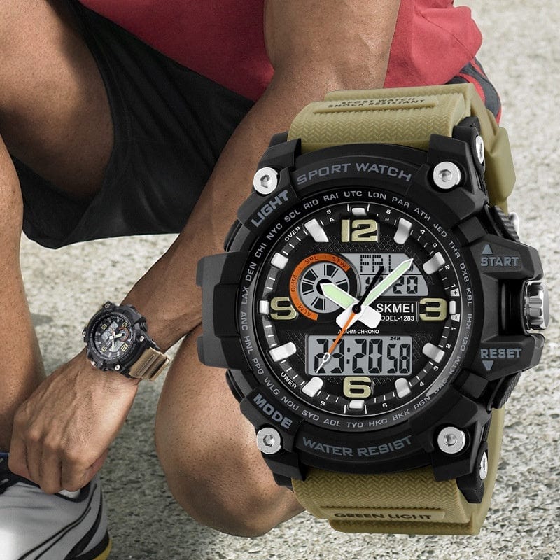 Montre électronique de sport étanche multifonctionnelle pour hommes saroual