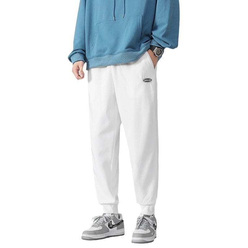 Pantalon ample fuselé de couleur contrastée pour homme, polyvalent, grande taille, tendance saroual