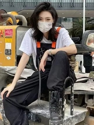 Pantalon cargo ample et décontracté pour homme, coupe droite, à bretelles saroual