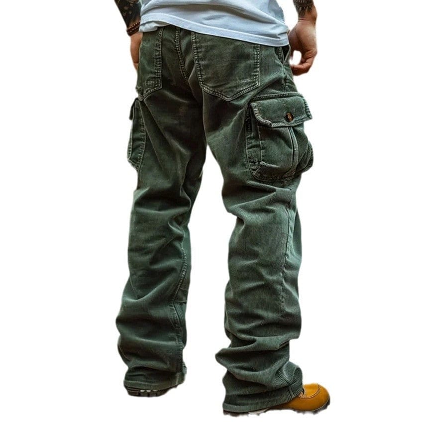 Pantalon cargo rétro élastique saroual