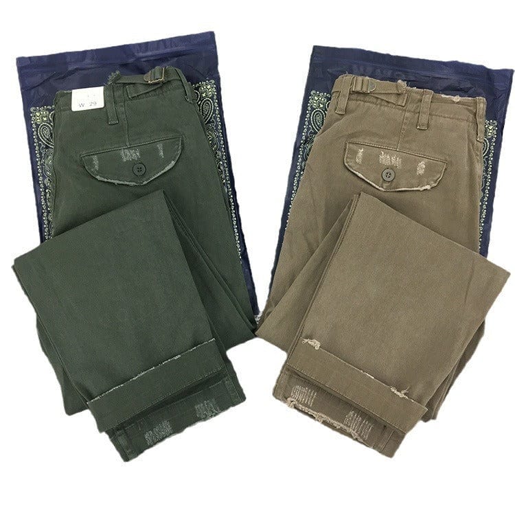 Pantalon de travail chino décontracté pour homme, coupe droite, tendance saroual