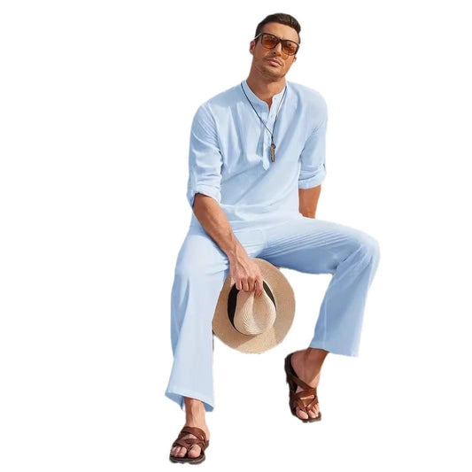 Pantalon en lin | Chemise en lin saroual