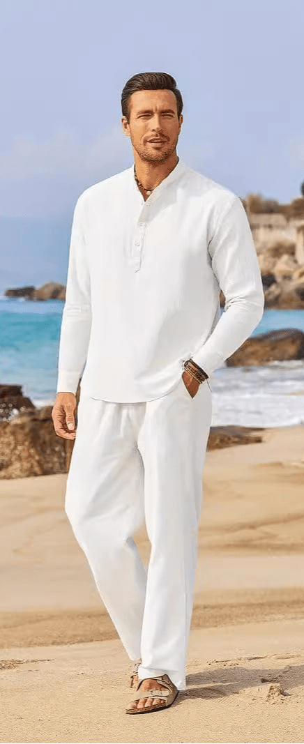 Pantalon en lin | Chemise en lin saroual