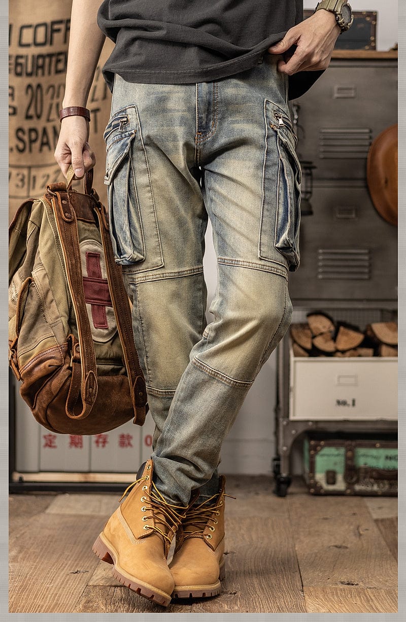 Pantalon jean | Cargo rétro saroual
