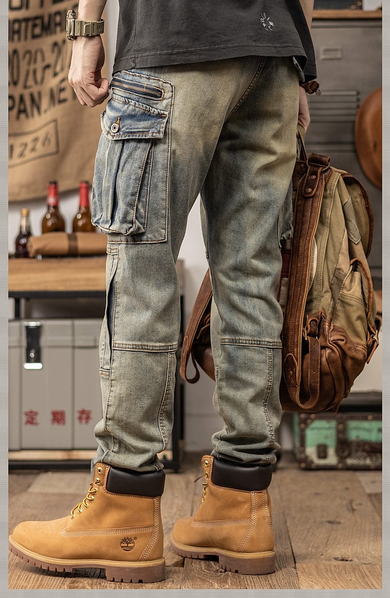 Pantalon jean | Cargo rétro saroual