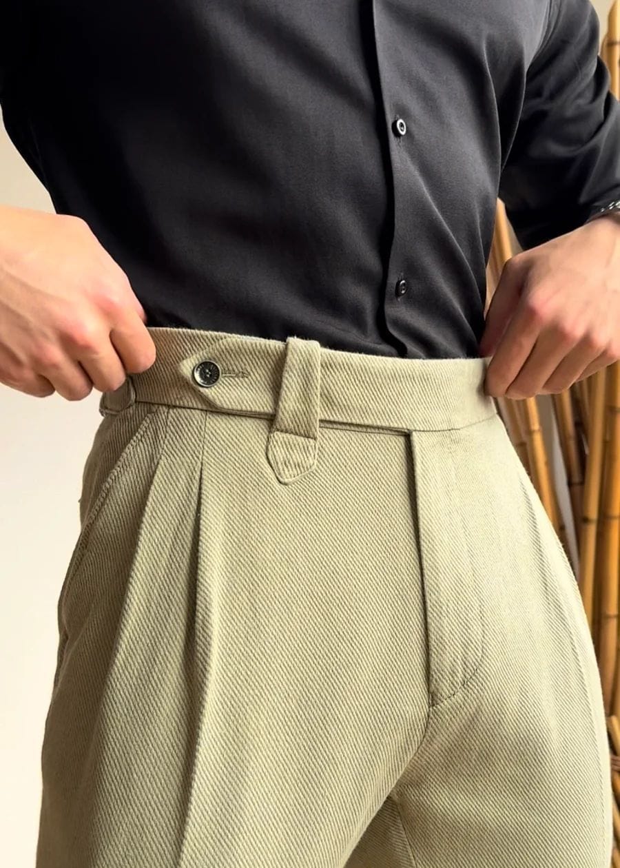 Pantalon slim taille haute décontracté pour le travail saroual