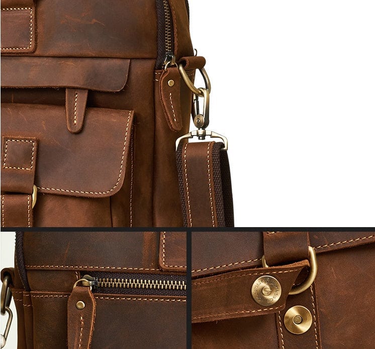 Sac ordinateur pour homme | Sac pour homme en cuir saroual