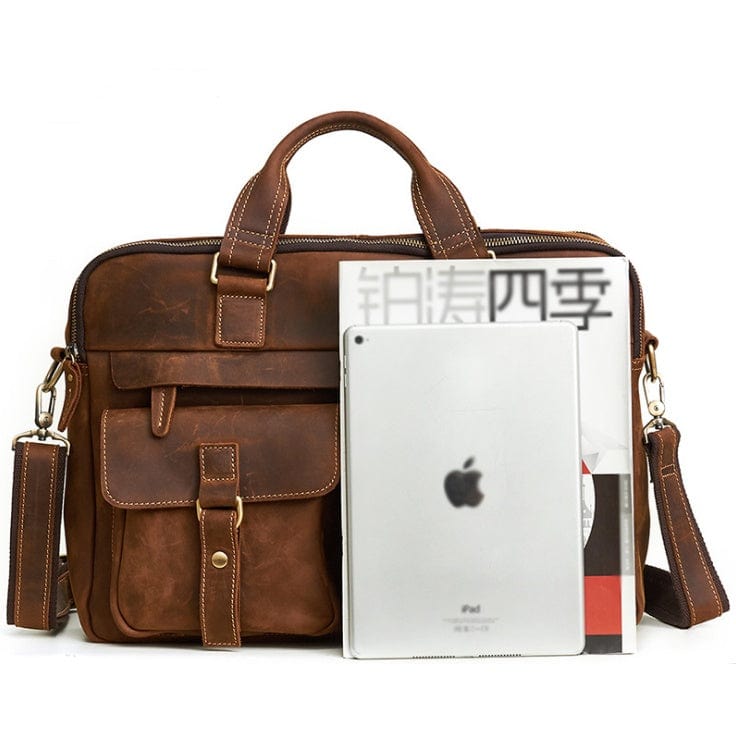 Sac ordinateur pour homme | Sac pour homme en cuir saroual